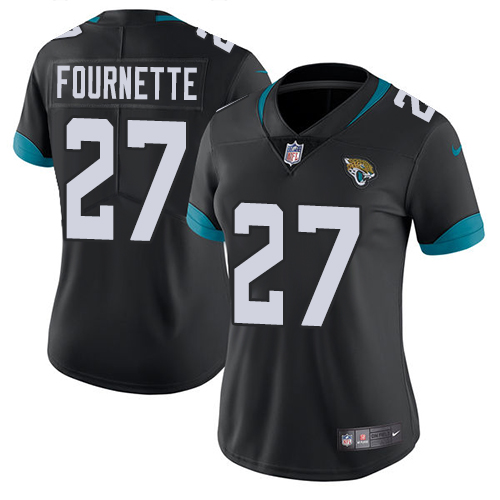 Nike Jacksonville Jaguars #27 Leonard Fournette Black Team Color Women Stitched NFL Vapor Untouchable Limited Jersey